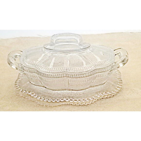 Vintage Bryce Brothers Lorne Pattern Butter Dish - Picture 1 of 4